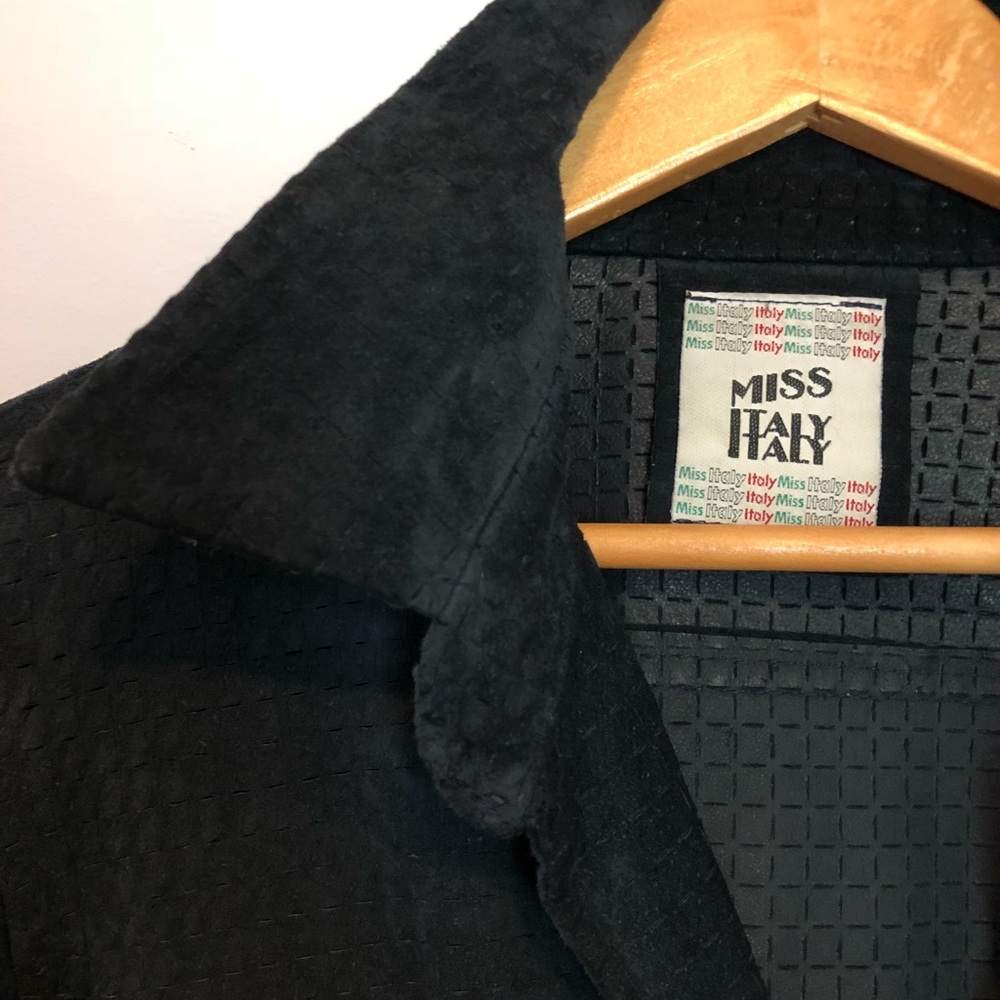 Vintage perforated suede shirt/jacket